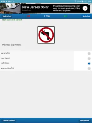 Rhode Island Driving Test android App screenshot 3