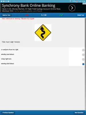 Rhode Island Driving Test android App screenshot 0