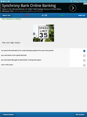 Rhode Island Driving Test android App screenshot 2